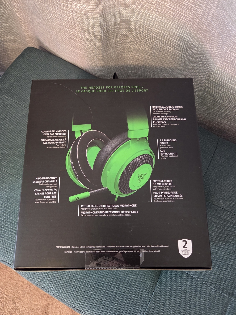 Razer Green Gaming Headset — Wired Over-Ear Stereo Headphones